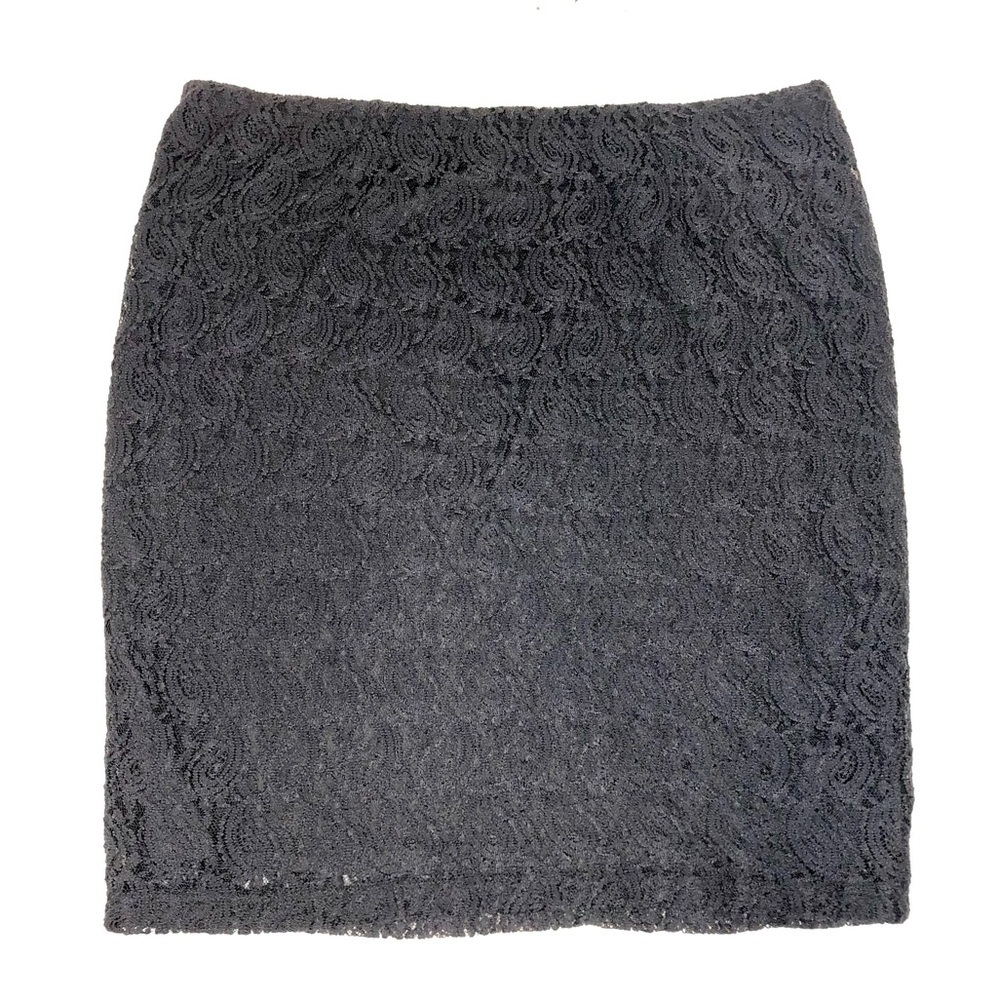 DressBarn Black Lace Skirt Petite 16 Plus size